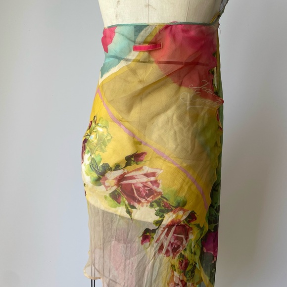 Vintage Jean Paul Gautier Sundress, floral print, sheer - Picture 5 of 9